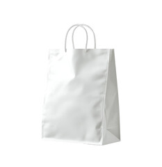 Blank white shopping bag, simple design