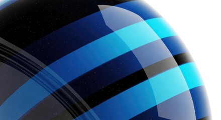 Obraz premium Glass gradient with a black, navy, and cyan color blend on a white background, featuring soft digital noise and a smooth, futuristic finish with translucent stripes and a glossy effect..jpeg