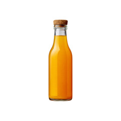 Fresh Orange Juice in Glass Bottle with Cork Top