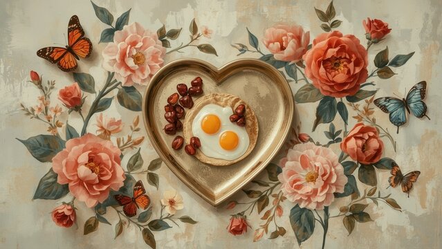 Still life photography Full breakfast Egg coffee Unwashed eggs Platonic love Let's Enhance Culinary art Hearth European food and chips Spermidine supplement Beef heart soil paint Nowruz Cg artwork Ho