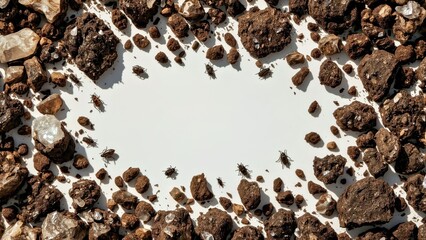 Milk splash surrounded by crunchy chocolate cereal pieces for breakfast scene, perfect for food blog, healthy morning meal promotion, vibrant natural colors, close-up detail shot
