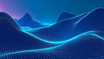 Abstract digital landscape