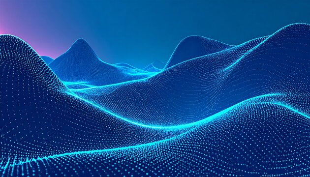 Abstract digital landscape