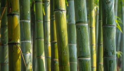 Lush Bamboo Grove Tranquil Green