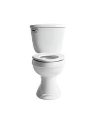 White toilet, classic style, isolated