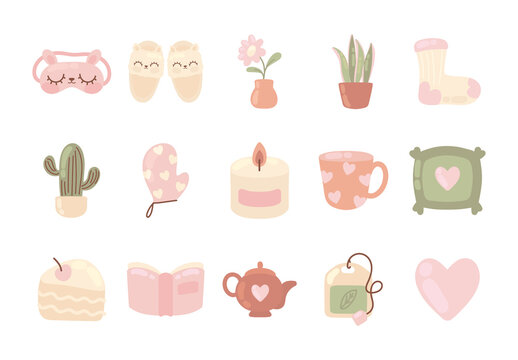 Beige Cozy Home Equipment Illustrations Set