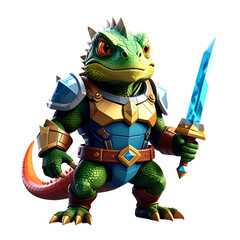 Lizard warrior with sword