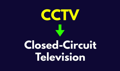 Fototapeta premium CCTV, Closed-Circuit Television