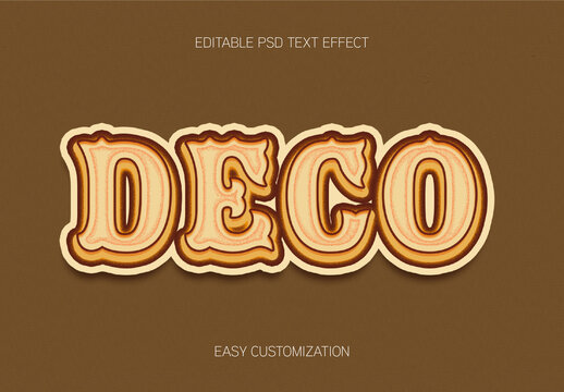 Amber Embossed Victorian Font Text Effect 3D Retro
