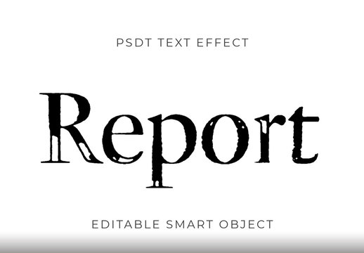 Black Vintage Newspaper Text Effect Distressed Font
