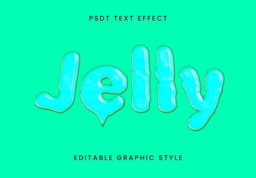 Blue Liquid Glass Font Glossy Melted Text Effect