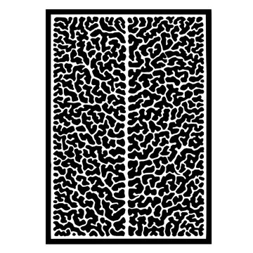Abstract organic pattern design black and white decorative background vector illustration art 100x100