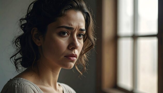 Close-up portrait of a woman - Powered by Adobe