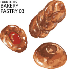 vector illustration bakery and pastrychocolate chip cookie