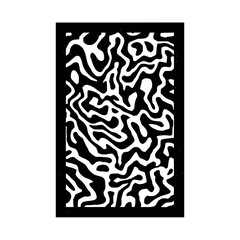 Abstract pattern black and white design monochrome illustration modern art contemporary style graphic element shape curve lines