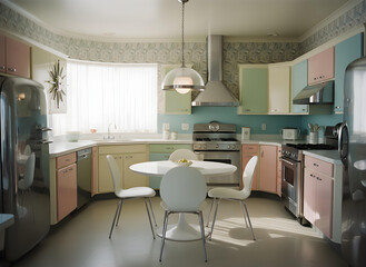 1960s Space Age Kitchen with Futuristic Design