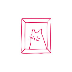 Simple, outlined, light-green colored avatar icon of a person