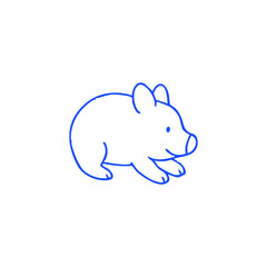 Simple black outline drawing of a vintage television with a green screen