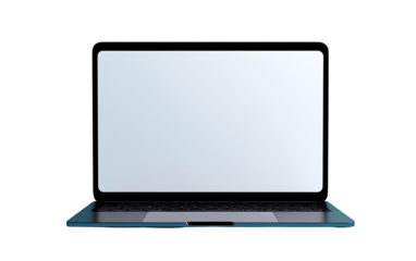 Laptop with blank screen,?dark gray/slate?color