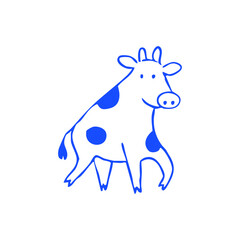 Black line drawing of a small mouse wearing a hat, sitting and holding a fishing rod