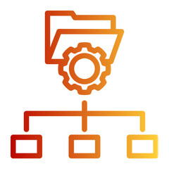 Blueprint Database Schema (Outline Gradient Style)