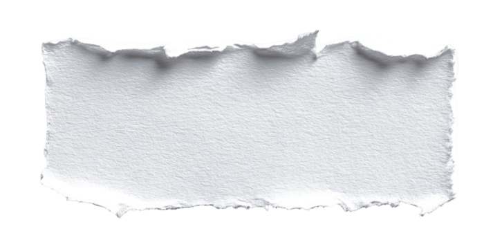 Ripped white paper rectangle