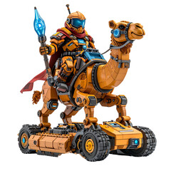 Robot camel rider figure