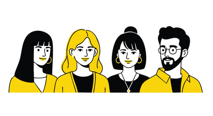 Diverse team collaborating confidently, showcasing modern professional synergy and teamwork success