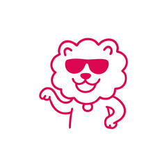 Simple black outline illustration of a stethoscope with a small green disc