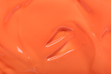 Closeup view of liquid paint