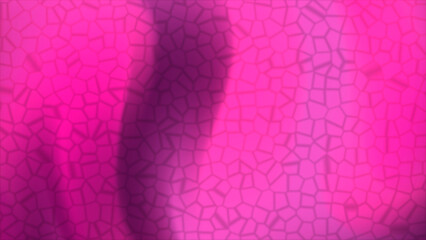 Abstract magenta gradient pattern with unique polygons in soft focus and lighting