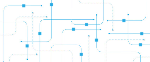 Abstract futuristic technology background. Technology background with crossed lines and dots.