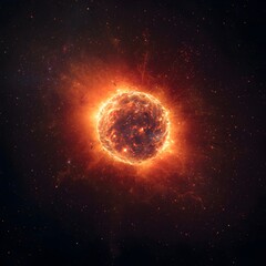 Naklejka premium Cosmic Supernova Explosion 