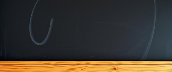 Horizontal black chalkboard texture background with copy space, copy space horizontal, blank