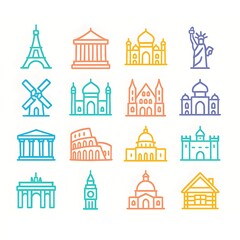  25 Landmark Icons