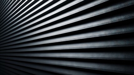 Obraz premium Horizontal lines with mechanical precision creating futuristic panel effect, minimal industrial aesthetic suitable for architecture, product design, and tech concepts.