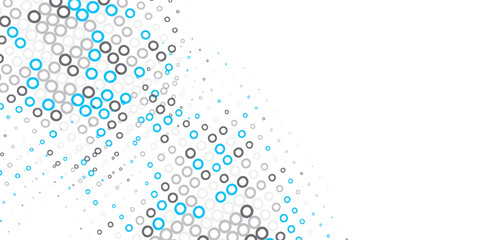 Abstract Pattern of Circles and Squares in Pastel Colors.