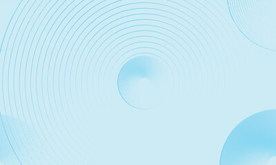 Multiple circle shape thin line blending geometric object suit for technology, business, cover, packaging | Modern abstract vector illustration with cyan color