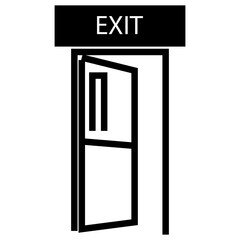 exit door vector illustration