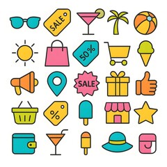 25 Summer Sale Icons