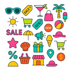 25 Summer Sale Icons