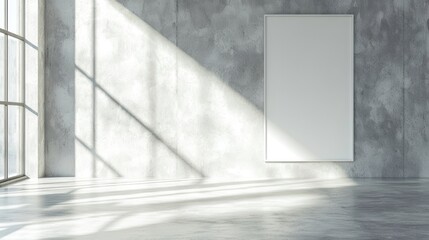 Obraz premium Empty modern concrete room