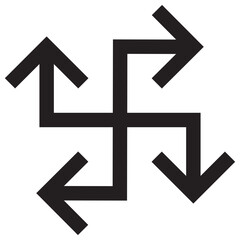 Brutalism Arrow Line