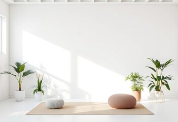 Bright, minimalist, white backdrop with soft natural light,  zoom,  scene