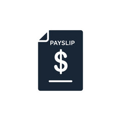 Clean and sharp dollar sign vector illustration, payslip and finance concept
