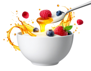  Surreal Floating Greek Yogurt – Fantasy Food PNG