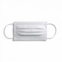 Surgical face mask isolated on white background