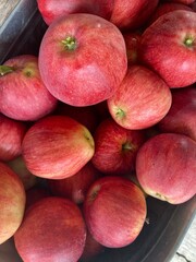 fresh red apples