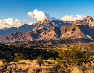 Mountain vista at sunset (3)