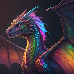 dragon head on the wall